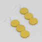 Yellow Triple Bead Kira Earring