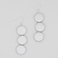 Silver Triple Bead Kira Earring