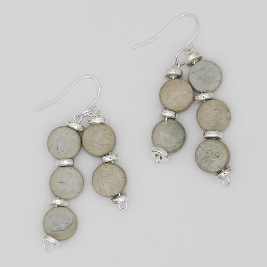 Gray Nicole Dangle Earring