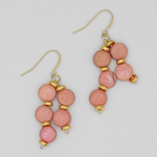 Pink Nicole Dangle Earring