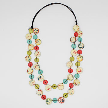 Double Strand Splatter Necklace