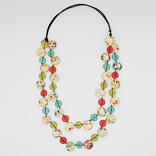 Double Strand Splatter Necklace
