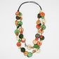 Orange and Green Tabitha Necklace