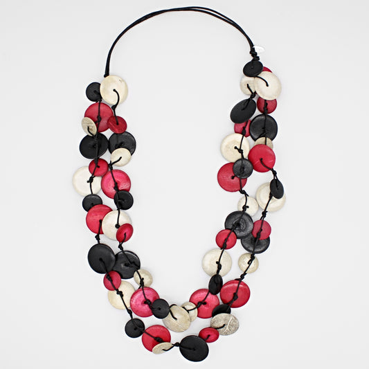 Black and Red Tabitha Necklace