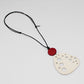 White Geometric Selma Pendant Necklace