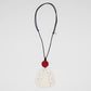 White Geometric Selma Pendant Necklace