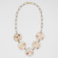 Pearl and Gold Paperclip Chain Necklace