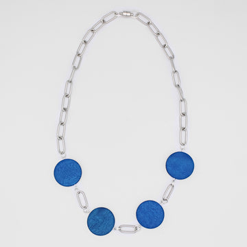 Blue Chain Link Carina Necklace