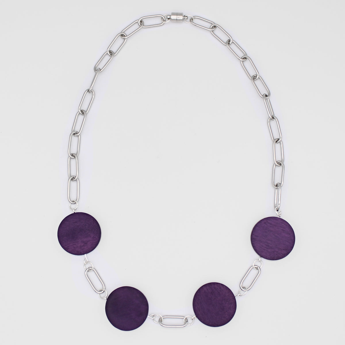 Purple Chain Link Carina Necklace