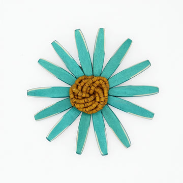 Aqua Amaya Brooch