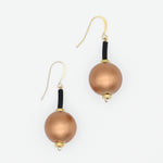 Bronze Ball Drop Earring