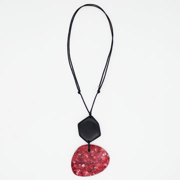 Red Sparkle Pendant Necklace