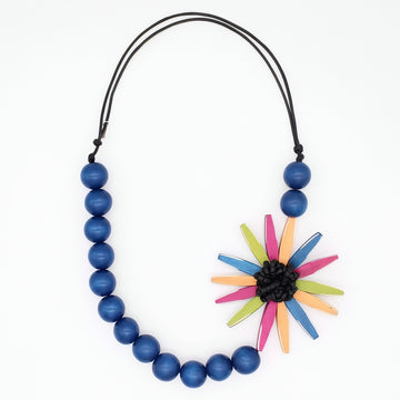 Brights Multi Flower Statement Necklace