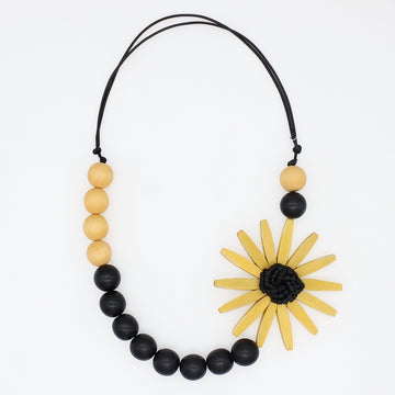 Yellow Flower Statement Necklace