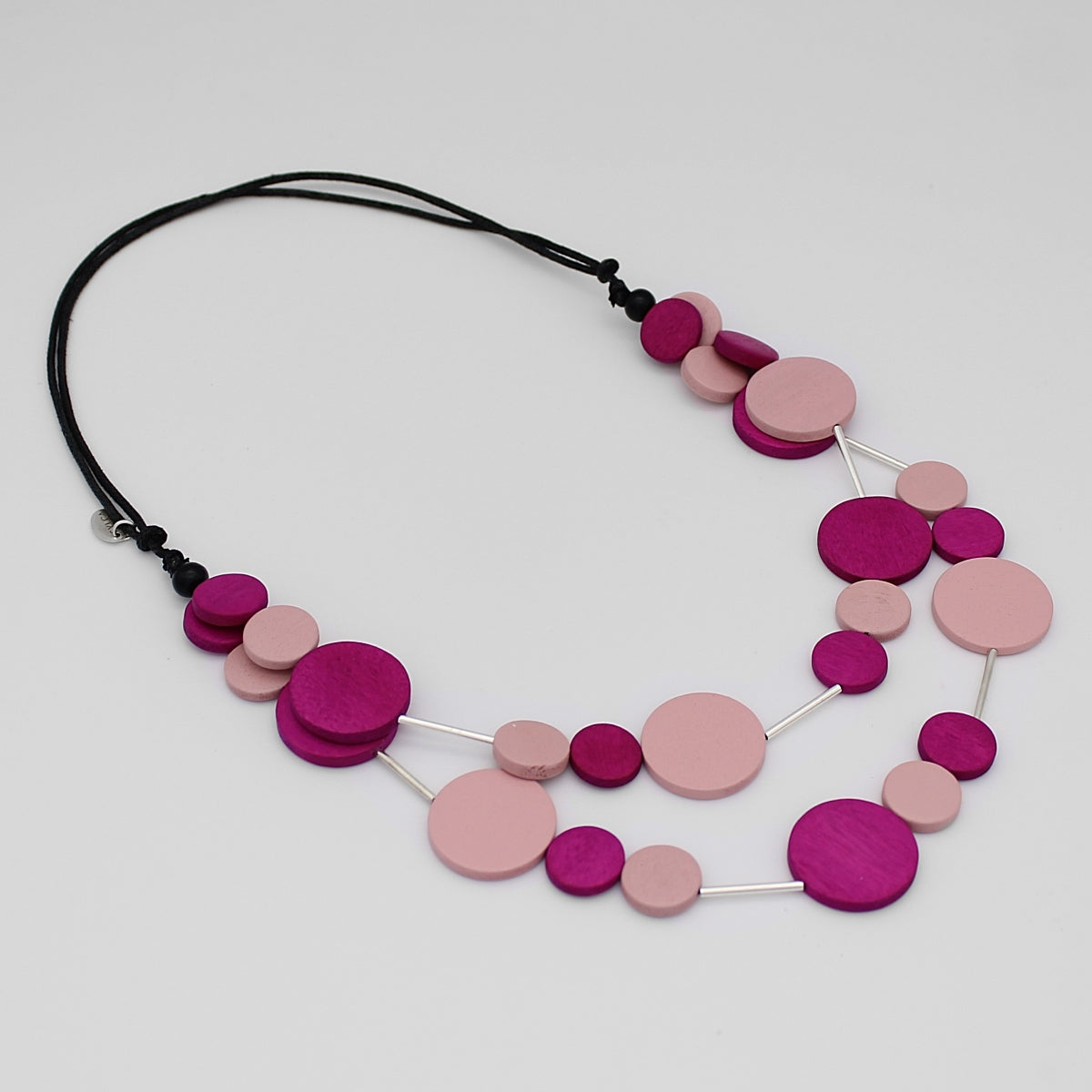 Multi Strand Pink Beaded Mila Necklace