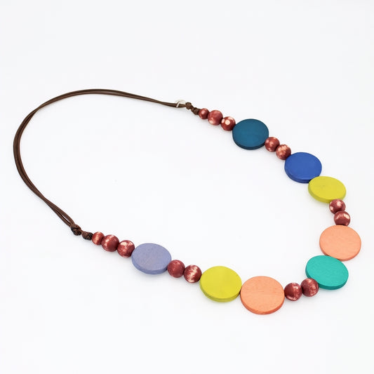 Vibrant Multi Color Alma Necklace