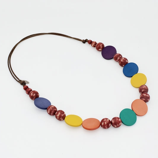 Vibrant Multi Color Alma Necklace