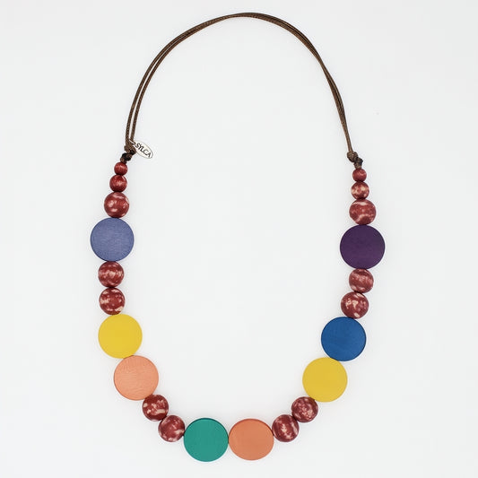 Vibrant Multi Color Alma Necklace