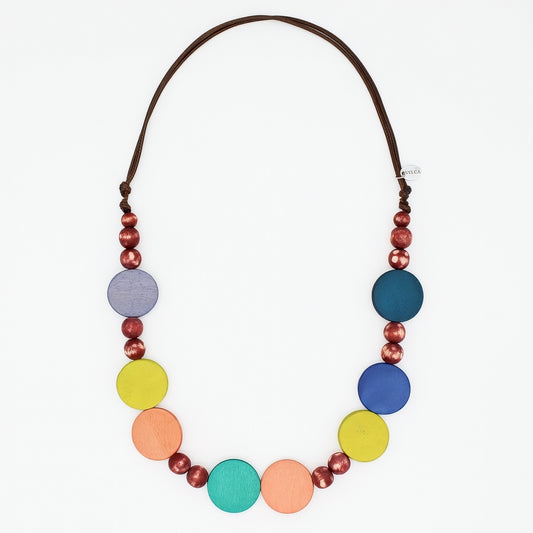 Vibrant Multi Color Alma Necklace