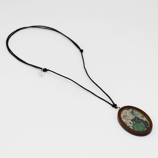 Abstract Art to Wear Statement Necklace-Sylca Designs