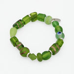 Green Glass Bead Bracelet
