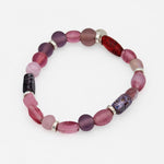 Pink Glass Bead Bracelet
