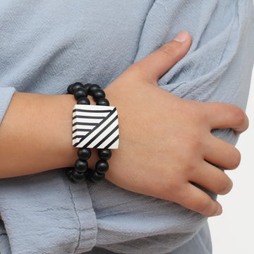 Metro Stripe Double Strand Bracelet