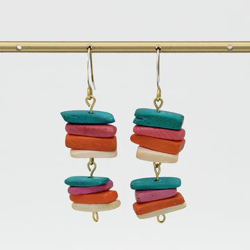 Multi Color Stack Earring