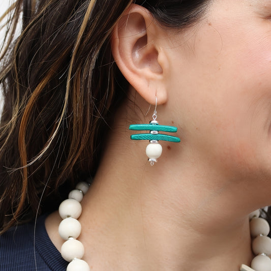 Turquoise Skylar Coastal Aura Earrings