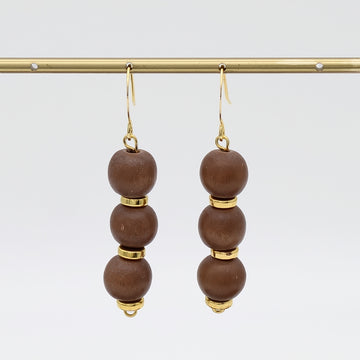 Brown Cascade Earrings