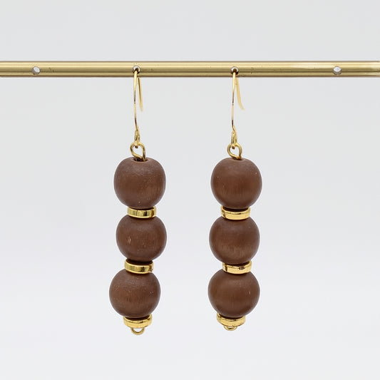 Brown Cascade Earrings