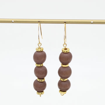 Brown Cascade Earrings