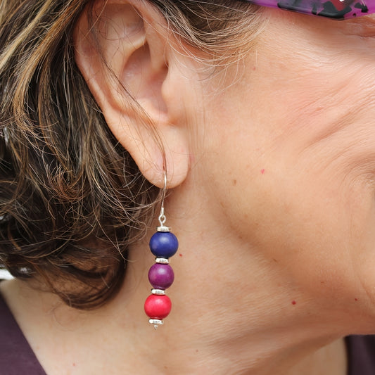 Multi Color Cascade Earrings