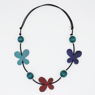 Multicolor Woodland Whisper Necklace - Sylca Designs - Chunky Jewelry 