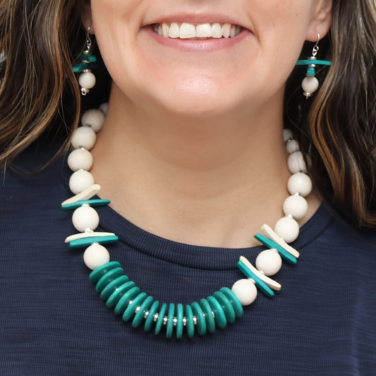 Turquoise Skylar Coastal Aura Necklace