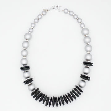 Black and Silver Amaris Necklace