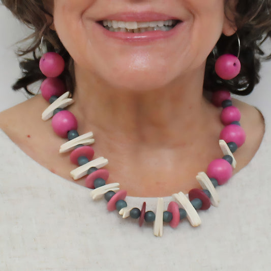 Fuchsia Liora Statement Necklace