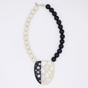 Monochrome Maven Pendant Necklace