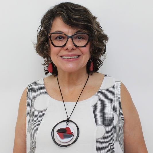 Floating Red Rheanna Pendant Necklace