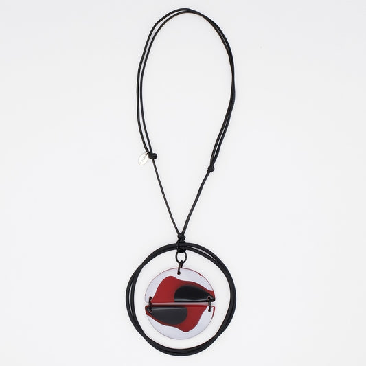 Floating Red Rheanna Pendant Necklace