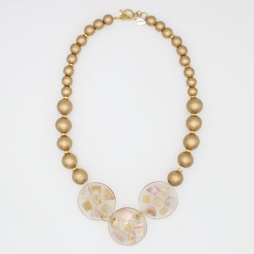 Golden Gleam Statement Necklace