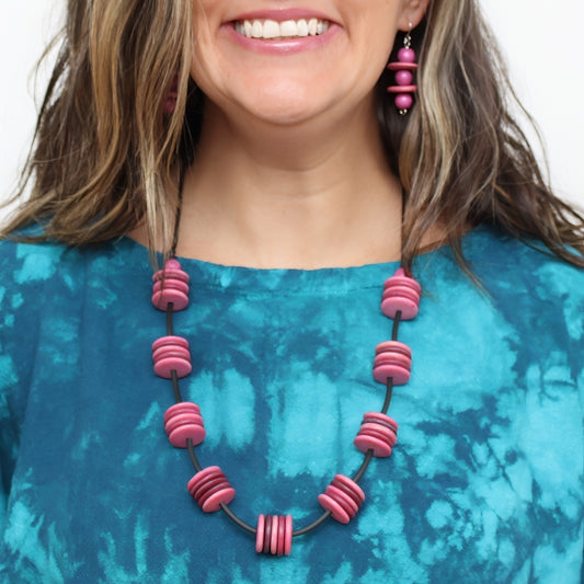 Pink Flora Mae Statement Necklace