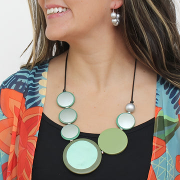 Verena Mist Statement Necklace - Sylca Designs - Chunky Jewelry 