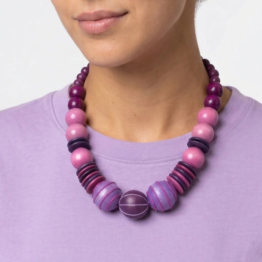 Pink Elowen Bead Necklace