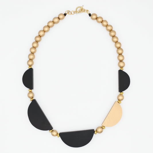 Gold Celeste Crescent Necklace