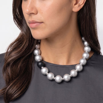 Silver Faye Beaded Choker