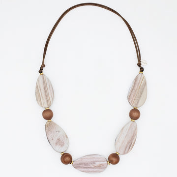 Natural Driftwood Statement Necklace