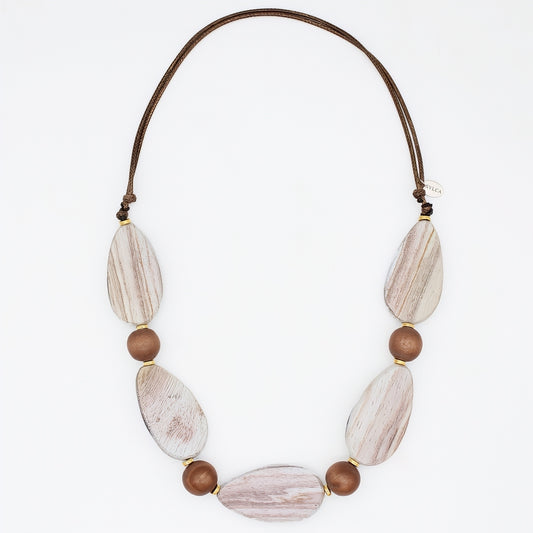 Natural Driftwood Statement Necklace