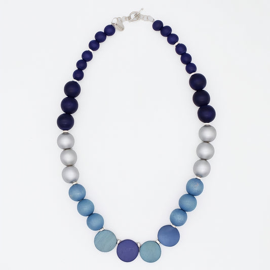 Shades of Blue Radiance Statement Necklace