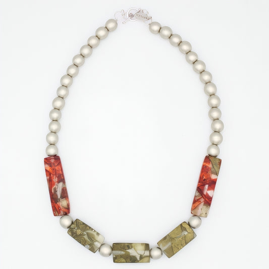 Green Frosted Fusion Necklace